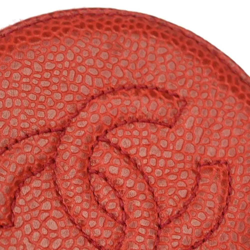 Chanel Red Calfskin Jewelry Case Pouch XX90598